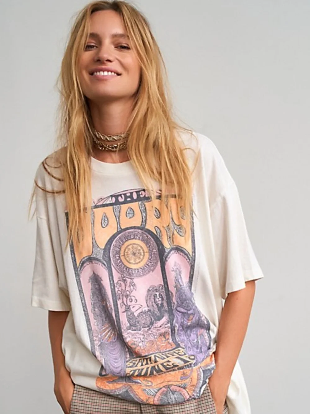 Free People x DAYDREAMER | The Doors T-Shirt Dress | XL